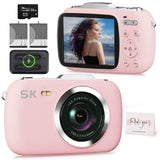 Digital Camera,5K Cameras For Photography,80MP UHD Portable Vlogging Camera,Cheap 18X Zoom Travel Point And Shoot Camera