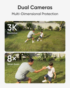 Eufy E340 Edge 2 Floodlight Camera 360° Dual Cameras