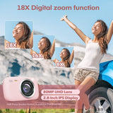 Digital Camera,5K Cameras For Photography,80MP UHD Portable Vlogging Camera,Cheap 18X Zoom Travel Point And Shoot Camera