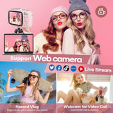Digital Camera,5K Cameras For Photography,80MP UHD Portable Vlogging Camera,Cheap 18X Zoom Travel Point And Shoot Camera