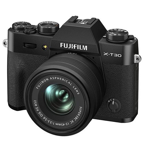 Fujifilm X-T30 II Mirrorless Camera in Black with XC15-45mm Lens