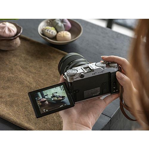 Fujifilm X-M5 Mirrorless Camera in Silver with XC15-45mm Lens
