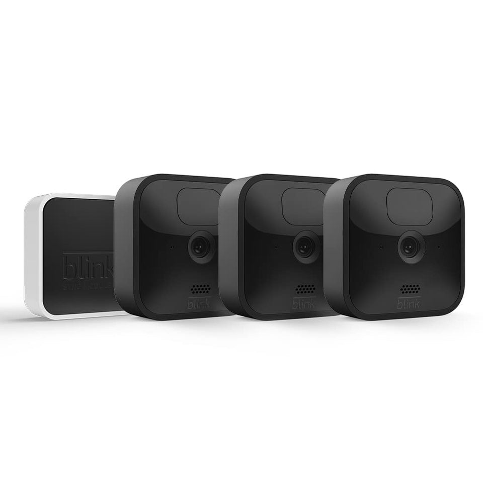 Blink Outdoor | 3 Camera System | Battery Powered Security Kit | 1080p Weatherproof Cam