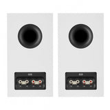 Bowers & Wilkins 606 S3 Bookshelf Speakers White with FS-600 S3 Silver Stands