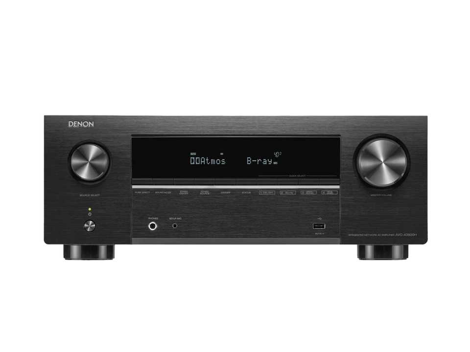 Denon AVCX3800H 9.4 Ch 8K Dolby Atmos and DTS:X with HEOS built-in AV Receiver