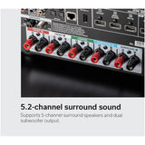 Denon AVR-S670H 5.2 Ch 135W 8K with HEOS Built-in AV Receiver