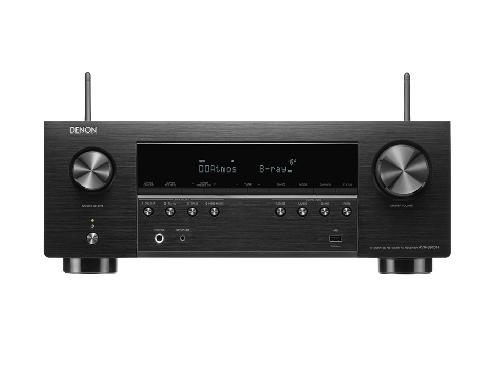 DENON AVR-S970H 7.2 Ch 185W 8K with HEOS Built-in AV Receiver