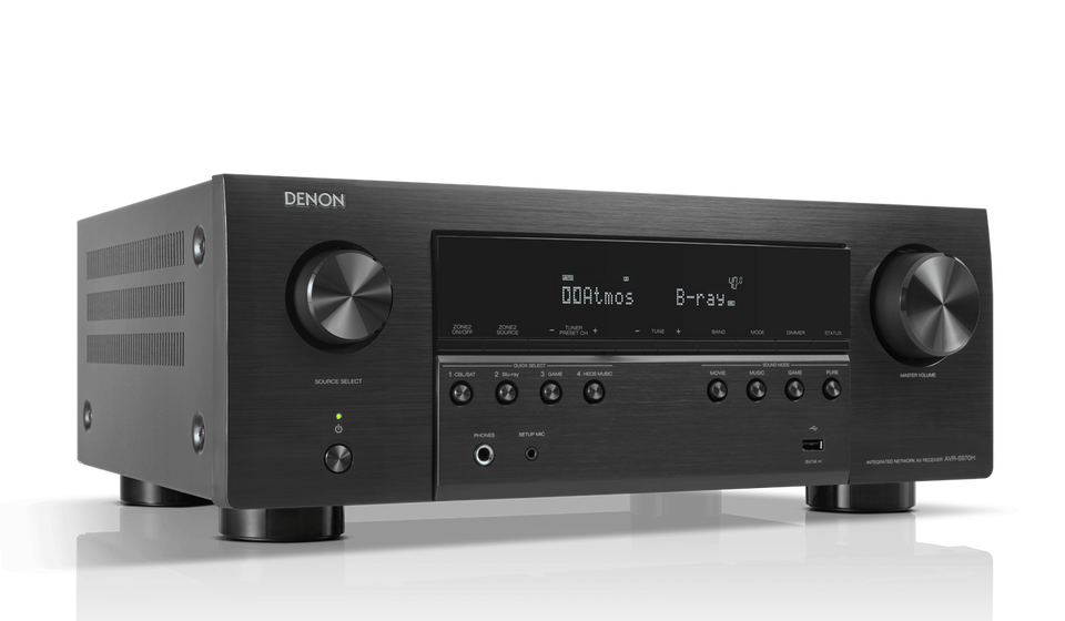 DENON AVR-S970H 7.2 Ch 185W 8K with HEOS Built-in AV Receiver