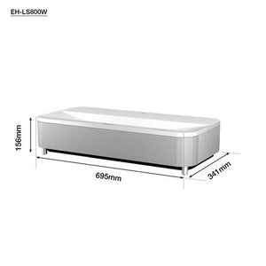 Epson EH-LS800W 4K PRO UHD Super Ultra Short Throw Laser Projector White