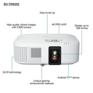 Epson EH-TW6250 4K PRO UHD Projector